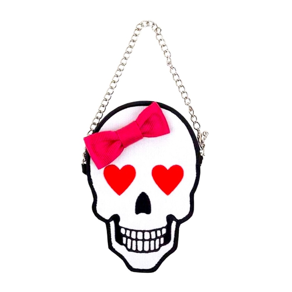 HARVEYS Seatbelts- skull coin purse-NWT